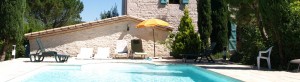 French villa pool, Cahors, France